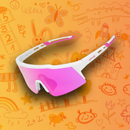 ÓCULOS DE SOL KIDRUN BRANCO COM ROSA